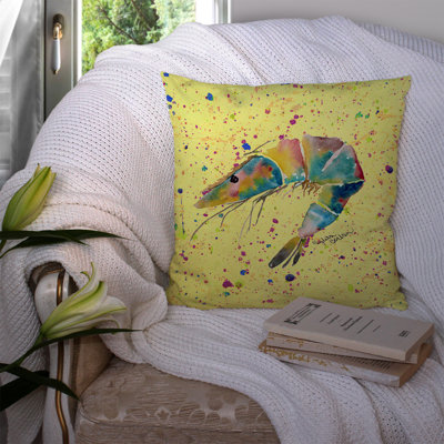 Shrimp Outdoor Throw Pillow