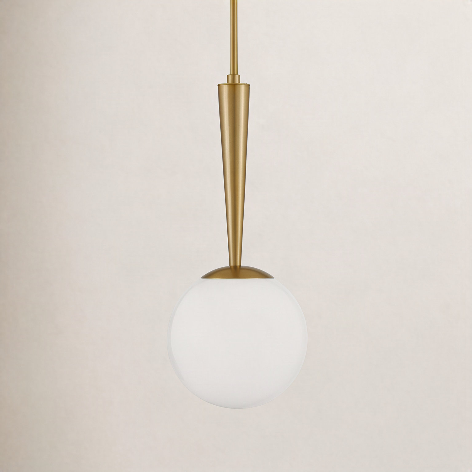 Cheri Pendant Light, Lacquered Brass