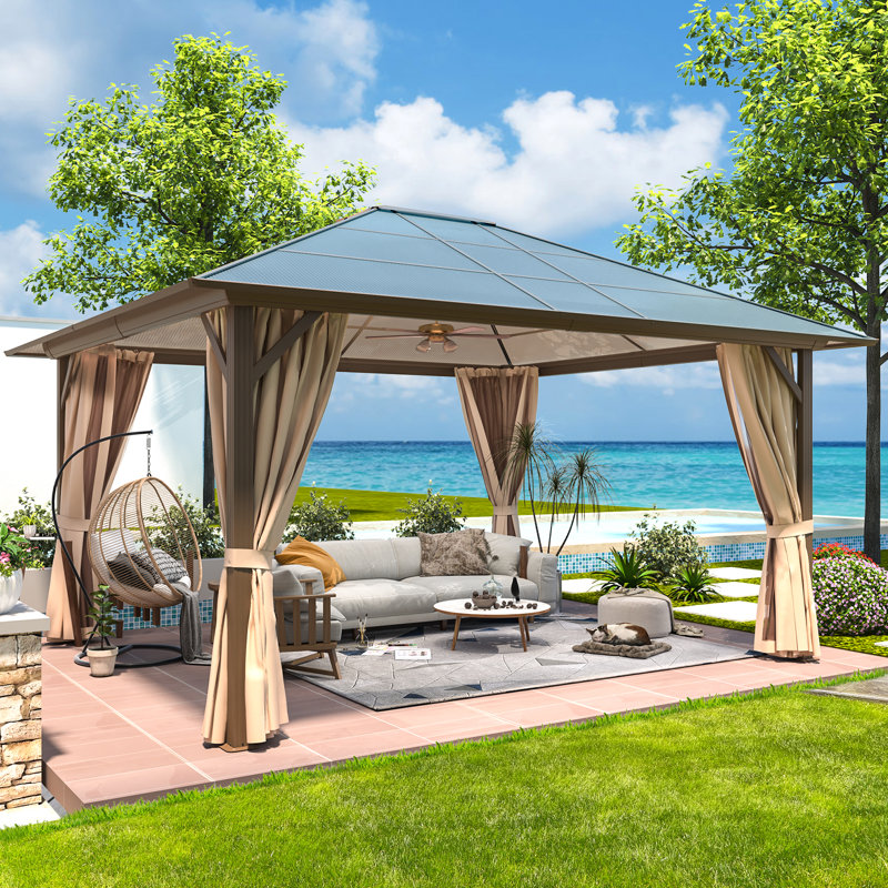 Florence 12 ft Permanent Metal Gazebo