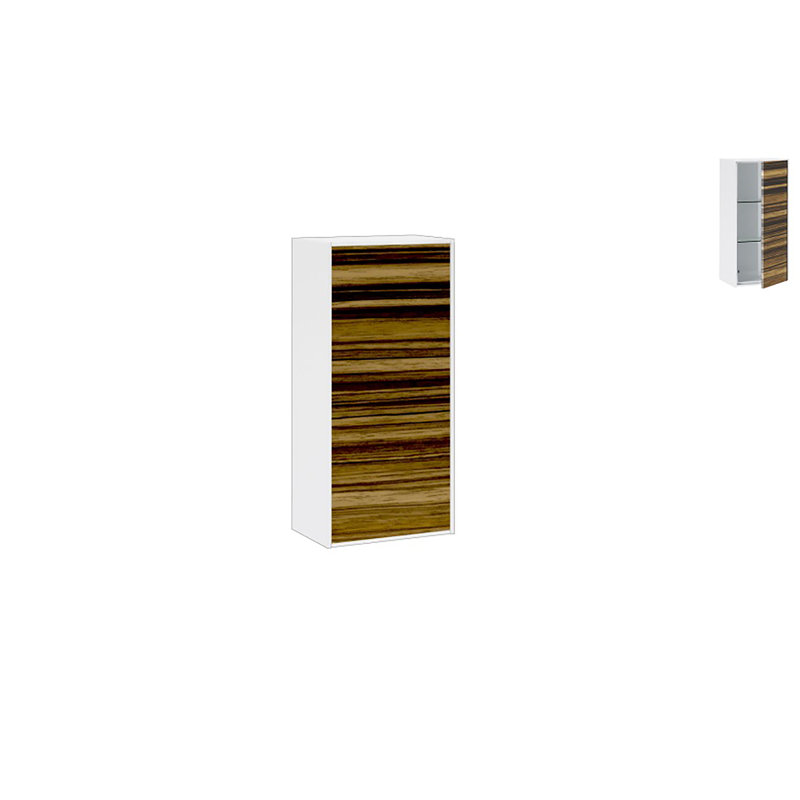 Arciszewski Linen Cabinet, Zebrawood HG, Right