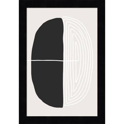 Black And White Oval by Incado