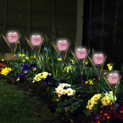 Amariae Black Solar Powered Pathway Lights