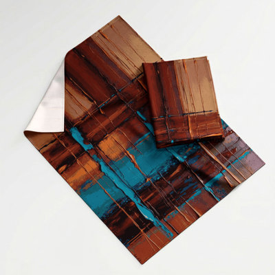 Southwestern Cowboy Rustic Plaid 79 Wall Tapestry