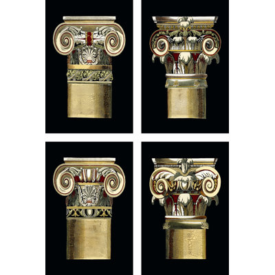 Miniature Capitals - Wrapped Canvas Art Prints