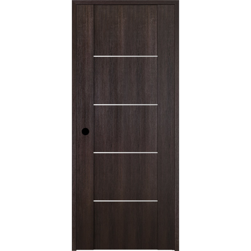 Porte standard en bois manufacturé Avon 01, 35,875 po x 79,37 po, Chêne Veralinga, Droite