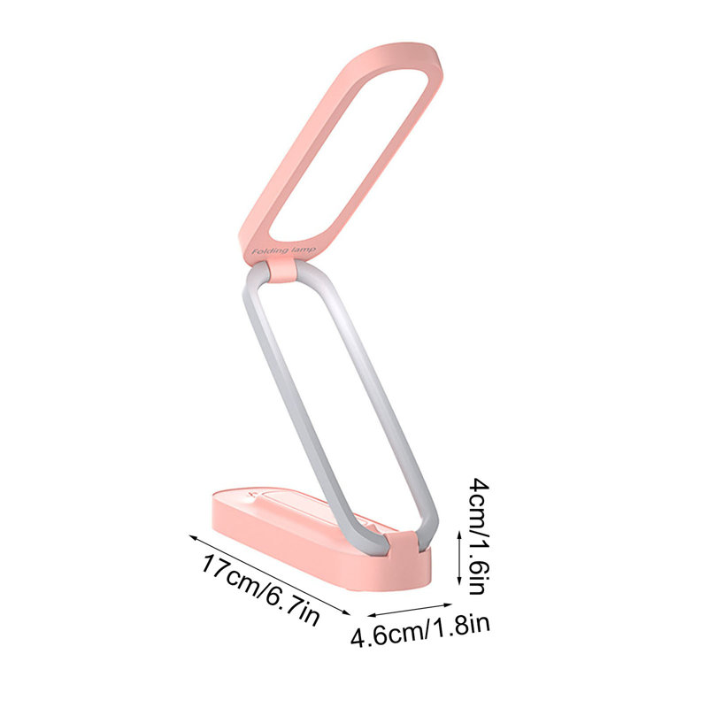 Veilleuse DEL Lampe de bureau à DEL pour bureau à piles Lampe rechargeable Lampe de bureau portable pliable à DEL 3 lumières à intensité variable petite lampe de bureau