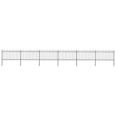 Carita Garden Fence Hoop Top Steel Outdoor Panels Barrier Border Multi Sizes