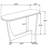Oval Solid Mango Wood Entryway Console Table