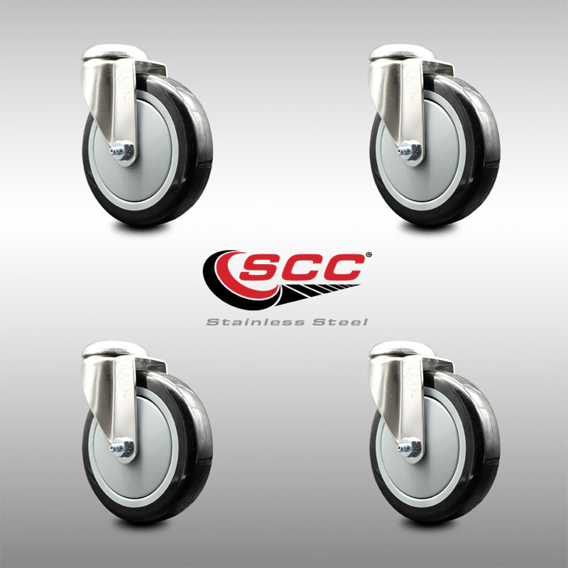 Polyurethane Casters, Black