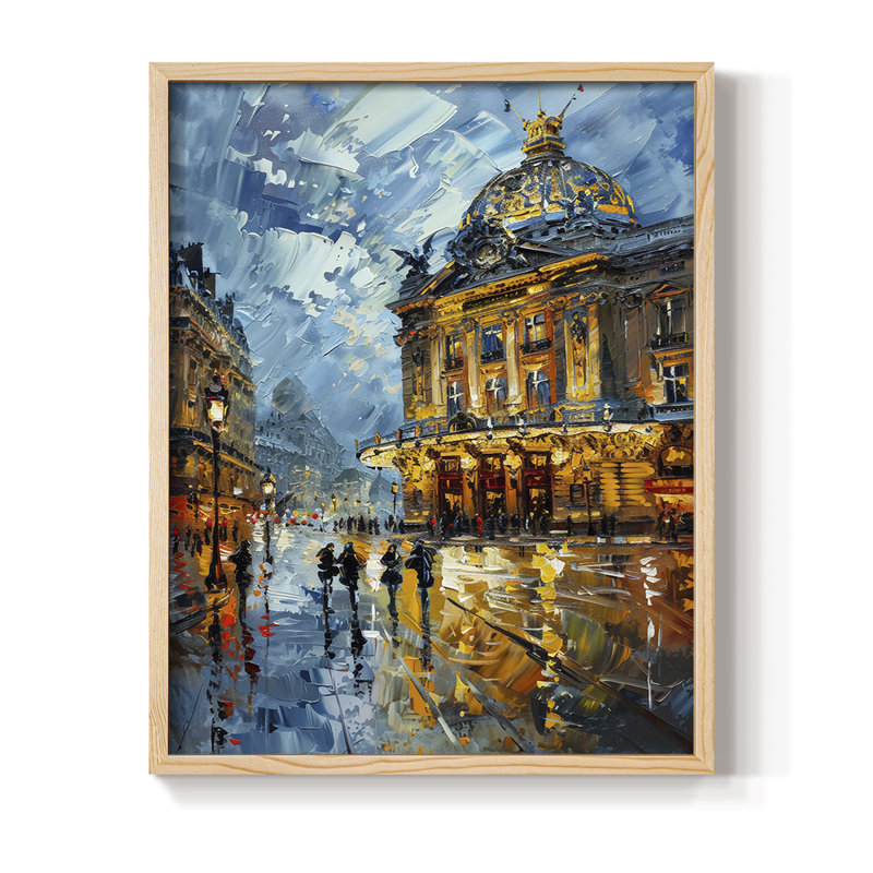 LANDSCAPES Series CECXLIV, reproduction encadrée - bois massif, Naturel, H 30 po x l 24 po