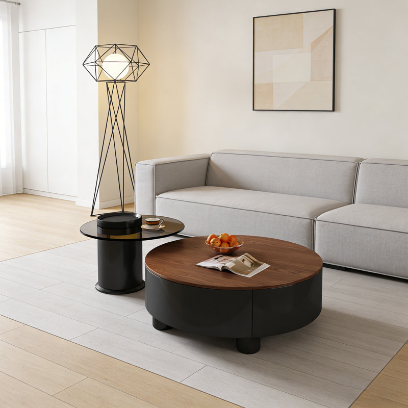 Hakon, 12.59" H x 27.55" L x 27.55" W, Noir