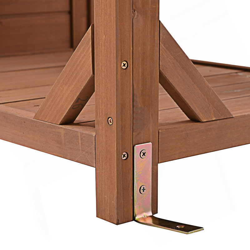 Banc de rempotage avec huche, poste de travail de jardin, 4 tablettes et rangement réglable, panneau perforé avec crochets, armoire d'appoint