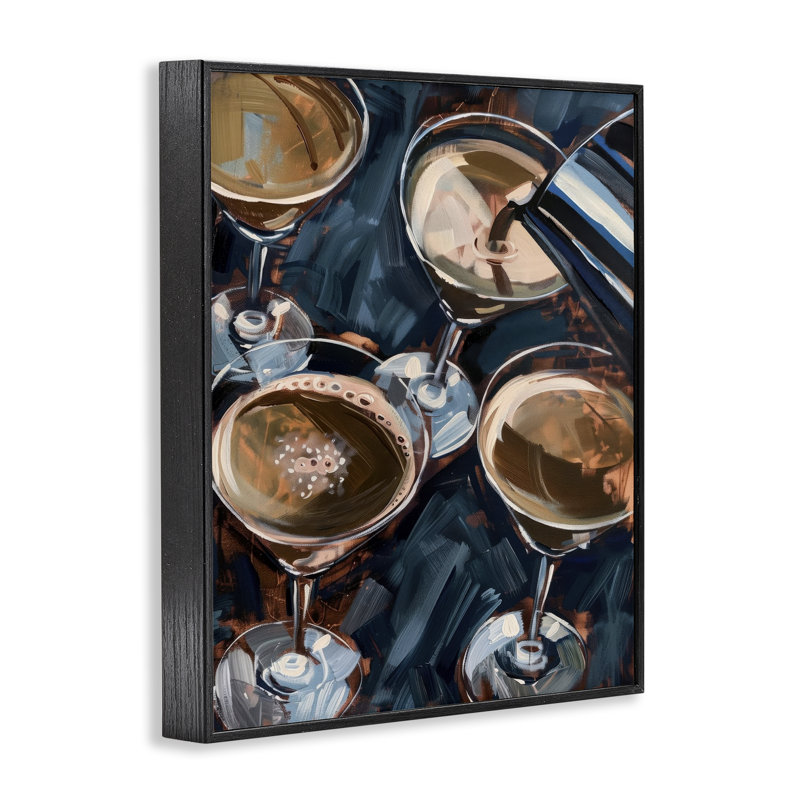 «Stupell Industries Versing Espresso Martini White», art de la giclée par LSR Design Studio, H 20 po x l 16 po