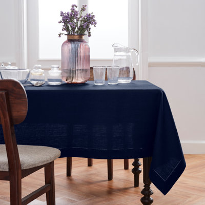 Medium Weight Hemstitch Linen Tablecloth