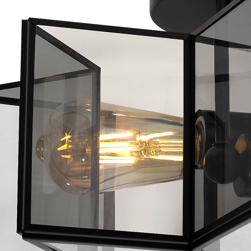 Aire 2 - Light 41cm Unique/Statement Star Semi Flush Mount Light, Grey