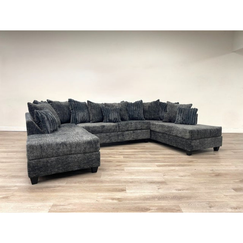 Canapé modulaire double 411 gris anthracite