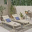 Patio Wood Chaise Lounge-377488681