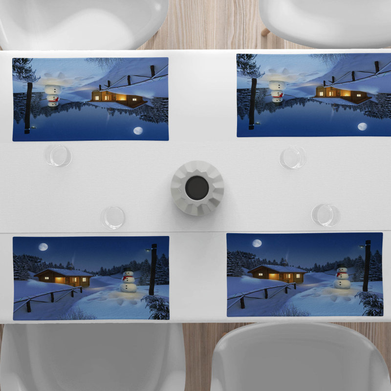 Polyester Abstract Rectangle Placemat