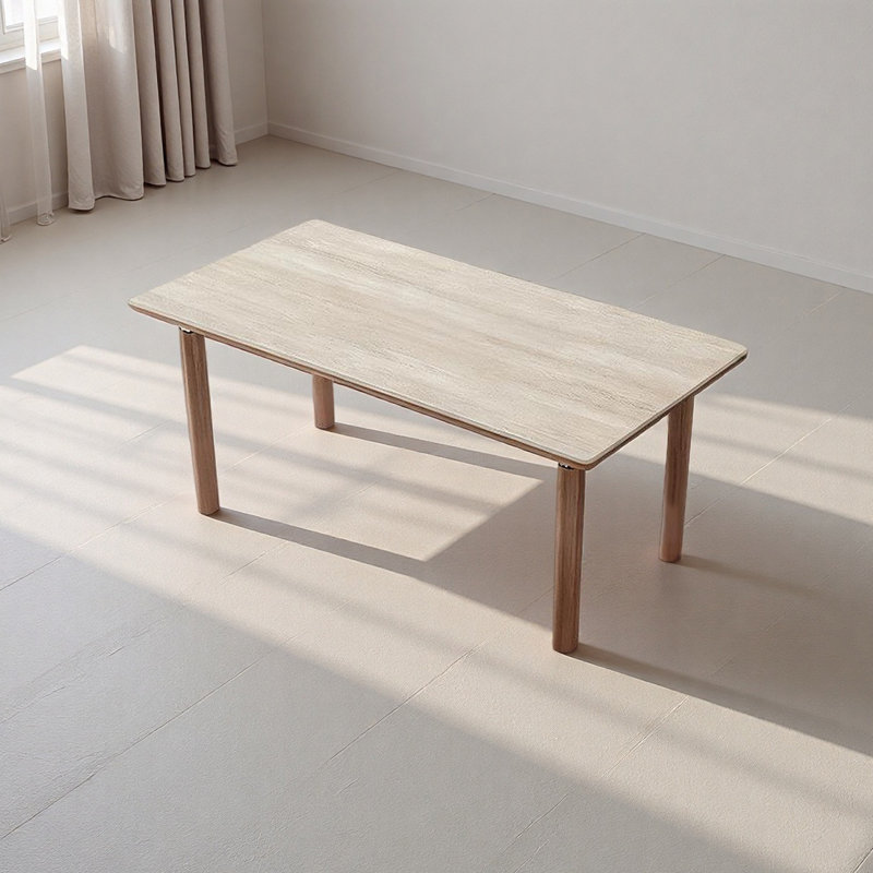 Table de salle à manger élégante de style français, H 29,52 po x L 62,99 po x l 31,49 po