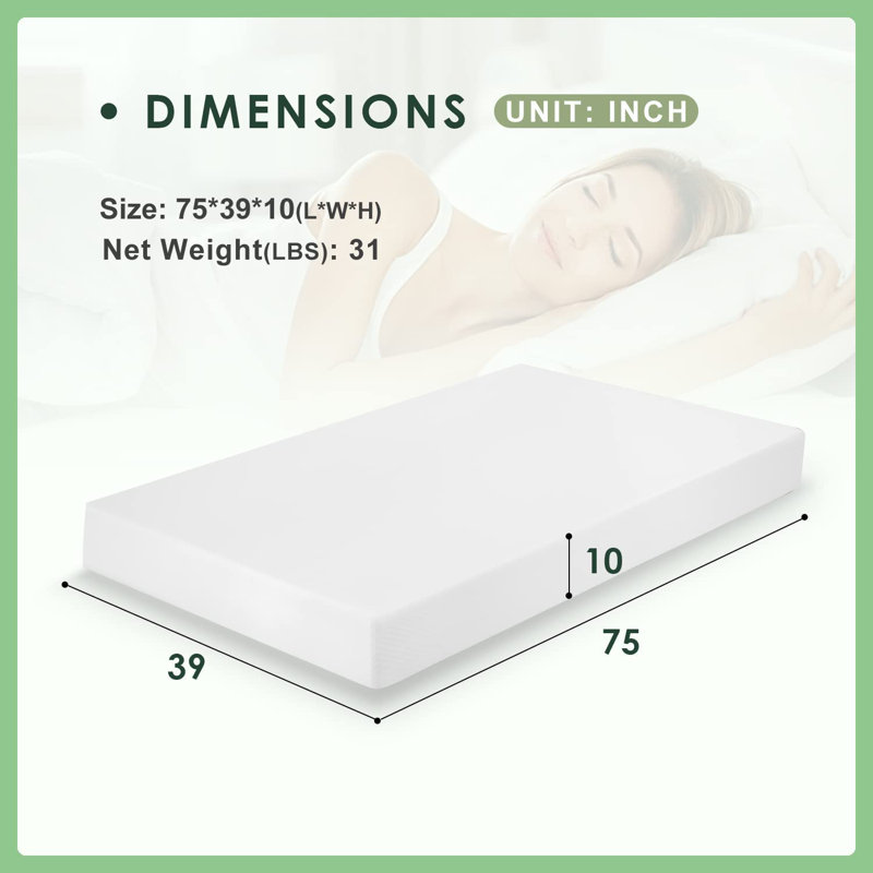Ansonia Plush Gel Memory Foam Mattress, King