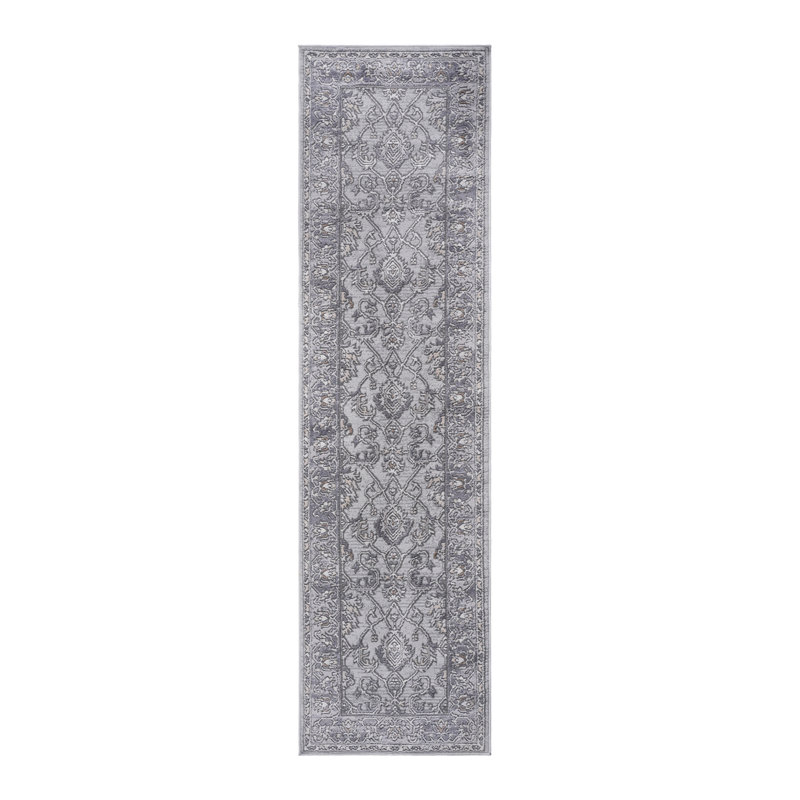 Tapis de couloir ivoire / gris / oriental 2X8, Tapis de couloir 2 pi 2 po x 8 pi