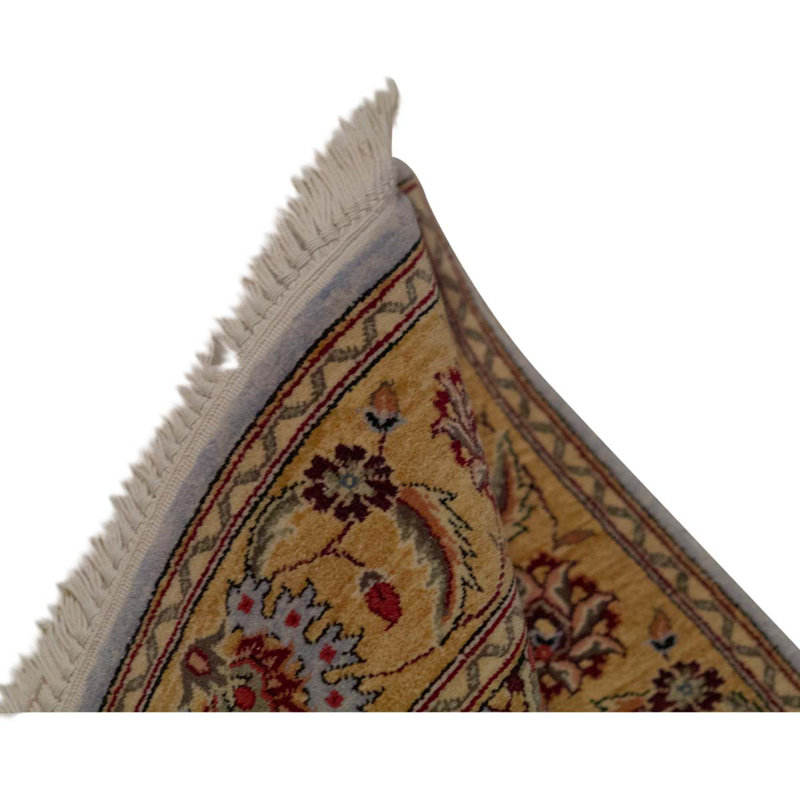 Wool Oriental Area Rug in Gold