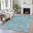 Machine Washable Indoor/Outdoor Xhevrie Teal Rug-111939890