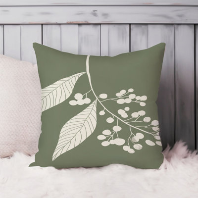 Botanical Sage Green Plants Leaves Bohemian
