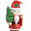Statue de père Noël avec arbre et casse-noisette d'intérieur