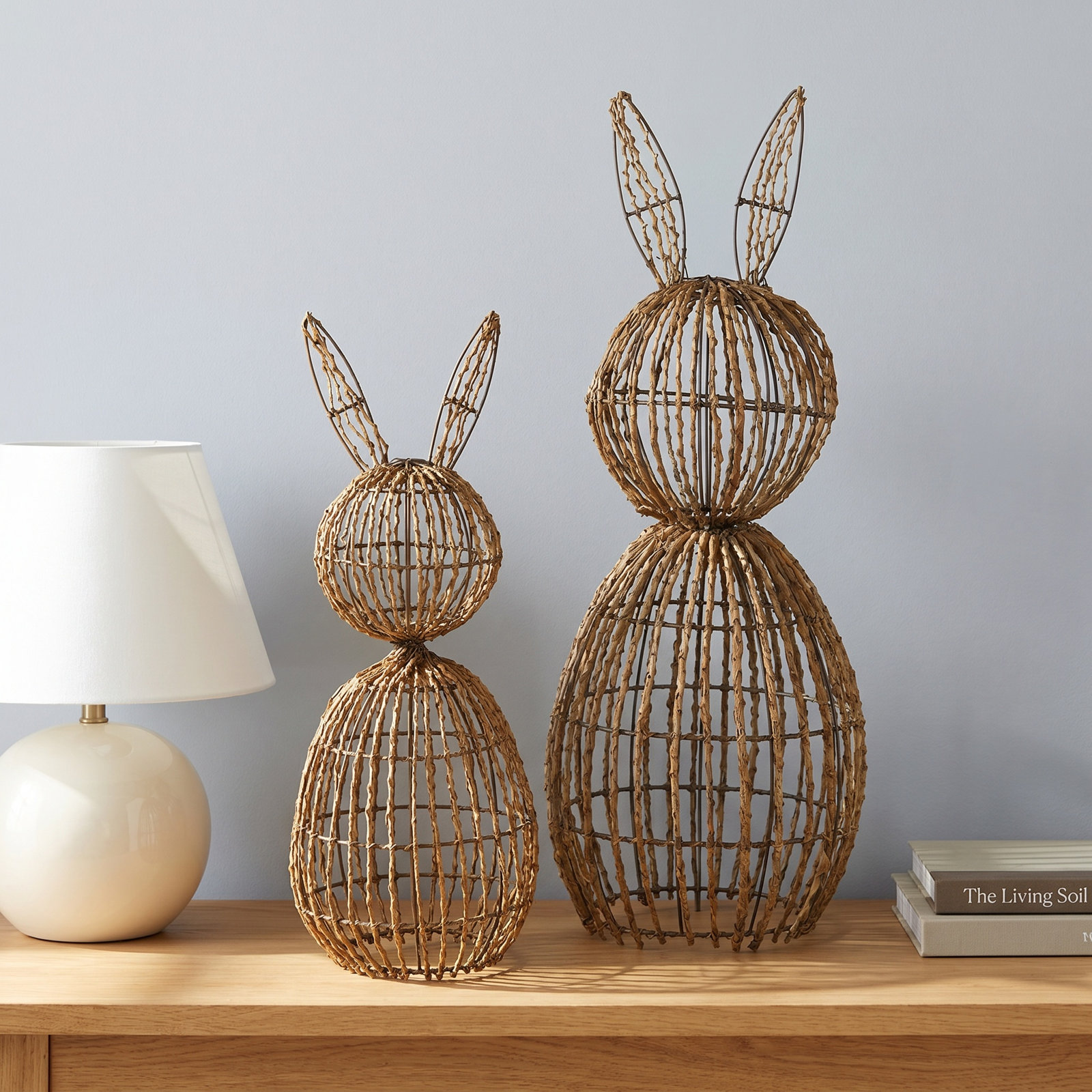 Hudson 2-Piece Rabbit Sculpture