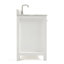 Meuble-lavabo simple 42 po avec plateau en marbre de Carrare Aberdeenshire-85364213