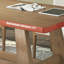 Brown Rectangular Solid Wood desk-108954248