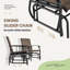 Ensemble de chaises et de table coulissantes d'extérieur, causeuse à 2 places avec table basse-118665887