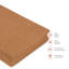 Burnt Sienna Quilted Muslin Changing Pad Cover