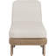 Chaise longue d'extérieur en oléfine beige Audiel-129907350