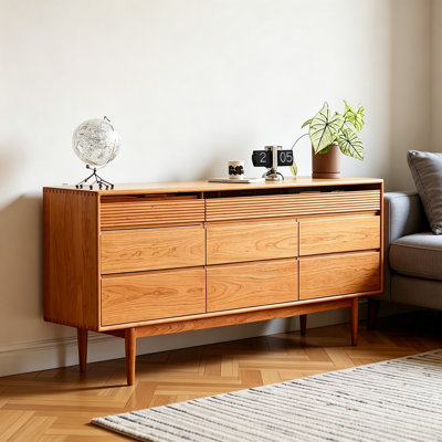 Mortise And Tenon Groove Handle Buffet Table