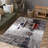 Chic and Modern Non-Woven Soft Type Printed Rug Featuring Intricate Geometric Patterns Perfect for Any Room in the House - Add Style and Comfort to Your Living Space Today-125608444