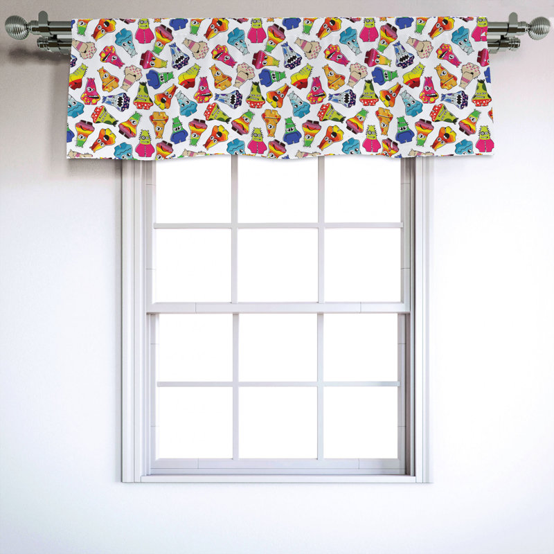 Sateen Ruffled Window Valance