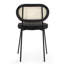 Chaise d'appoint en tissu à dossier bas-93021891