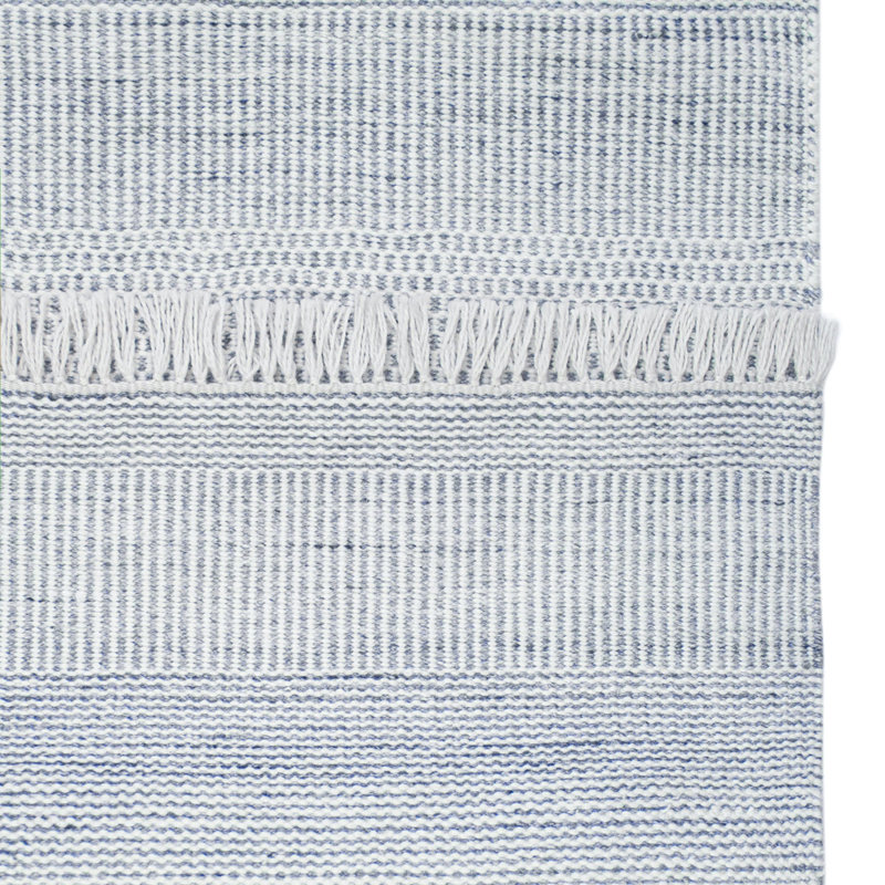 Somner Handmade Flatweave Blue Indoor / Outdoor Area Rug, Rectangle 2' x 3', Blue