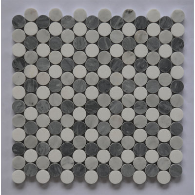 Penny 1 in. x 1 in. Polished Stone Tile