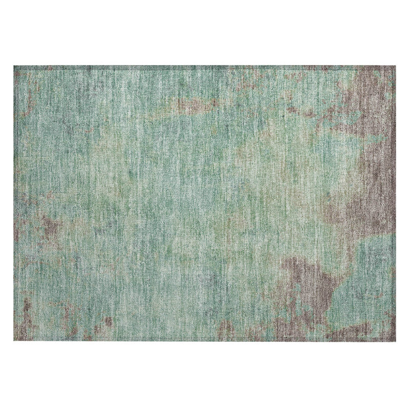 Tapis intérieur / extérieur lavable à la machine Cinead ACN1710 Seafoam, Rectangle 1 pi 8 po x 2 pi 6 po