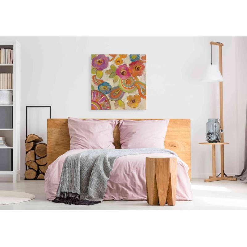 «Bohemian Summer III» par Silvia Vassileva, art mural sur toile, H 37 po x l 37 po x P 1,5 po