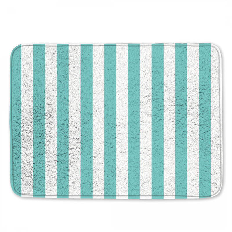 Tapis de bain Teal, L 34 po x L 21 po