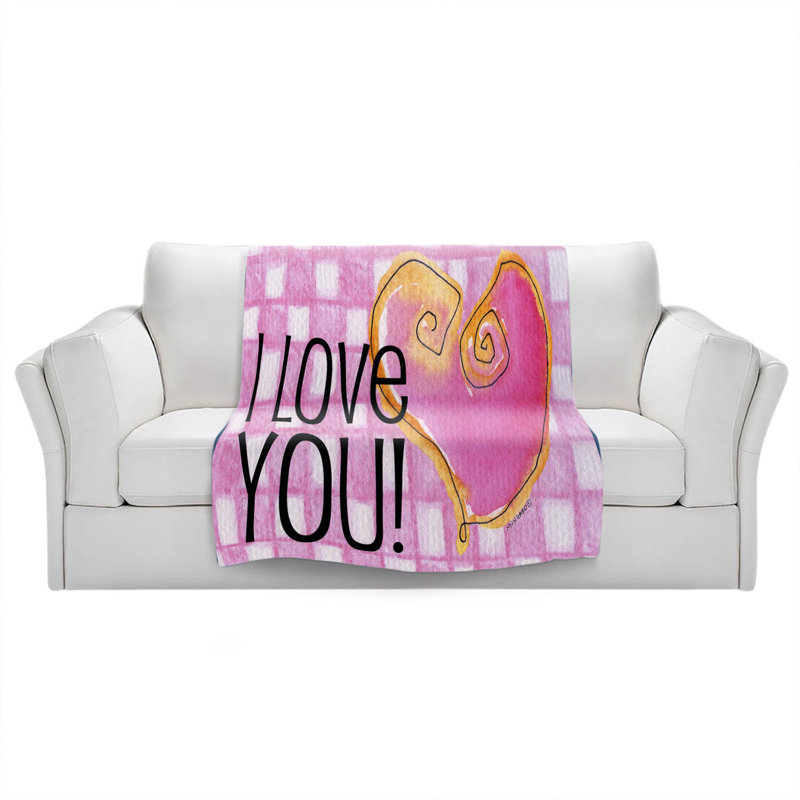  Couverture I Love You, 51 po x 60 po