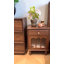 23"H Traditional Solid Wood Nightstand Set with Fluted Glass Doors, Storage Drawer-1563372849-1563372858
