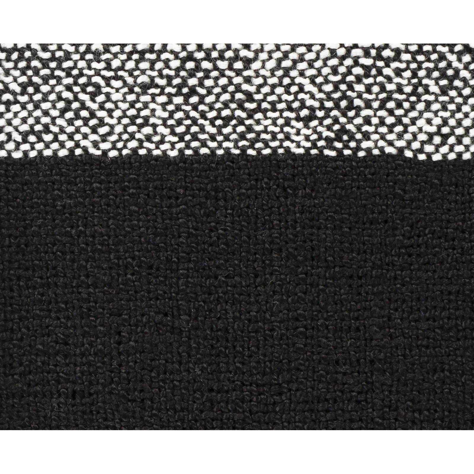 Angeni Throw Blanket, Cream/Black