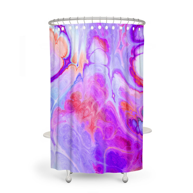 Bearce Abstract Shower Curtain, 83" H x 70" W
