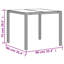 Phelix Square Outdoor Dining Table , 90cm cm W 90cm cm D-1093136139