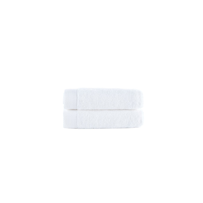 Essuie-mains 2 pièces Brooks Brothers, Blanc